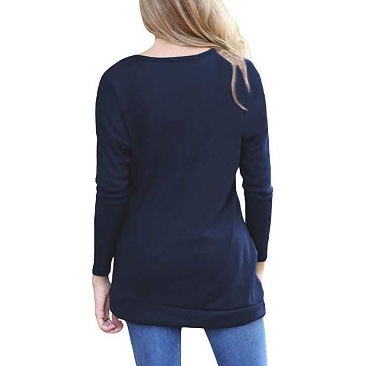 Women's Casual Long Sleeve Tunic Tops