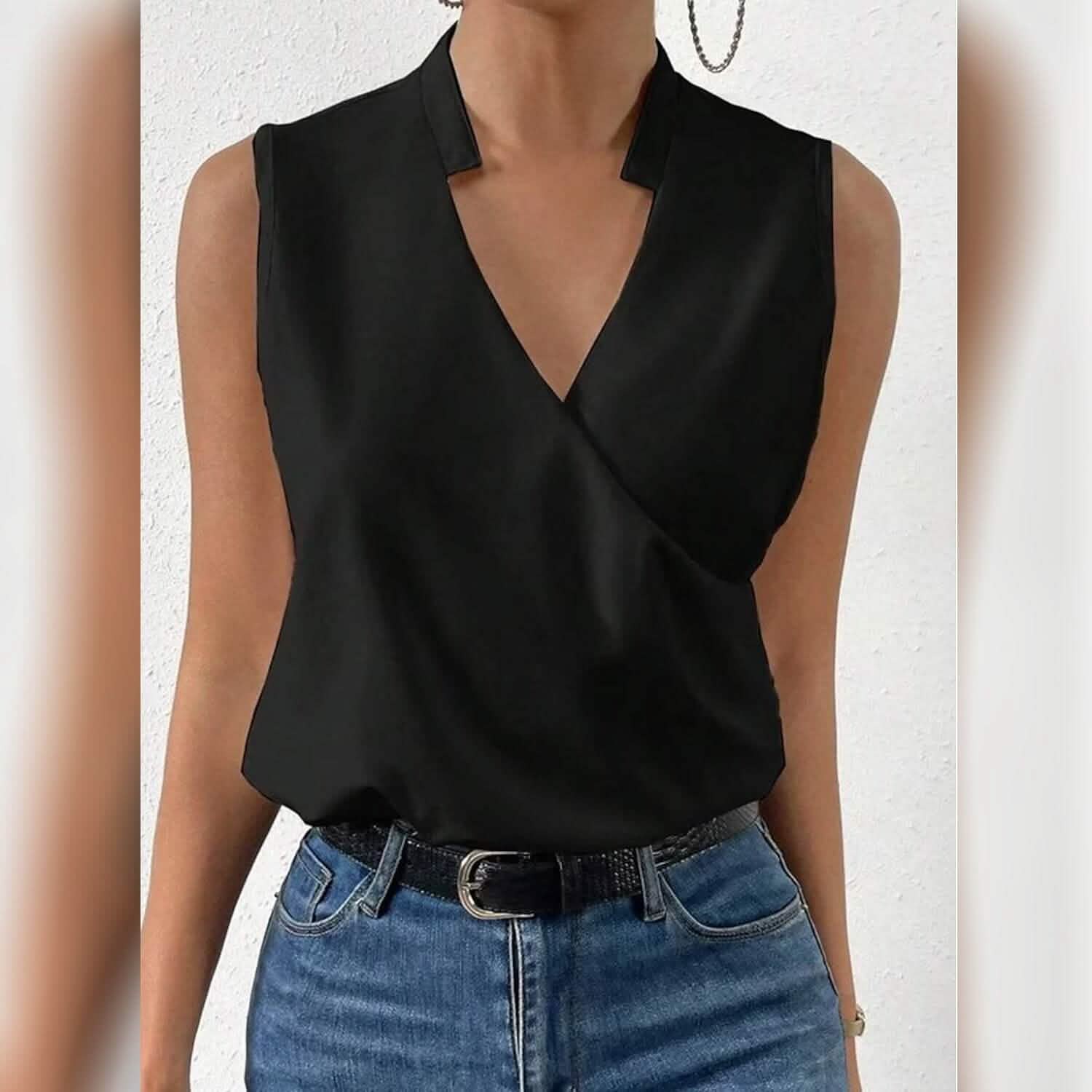 Women's Tank Top Plain Sleeveless V Neck