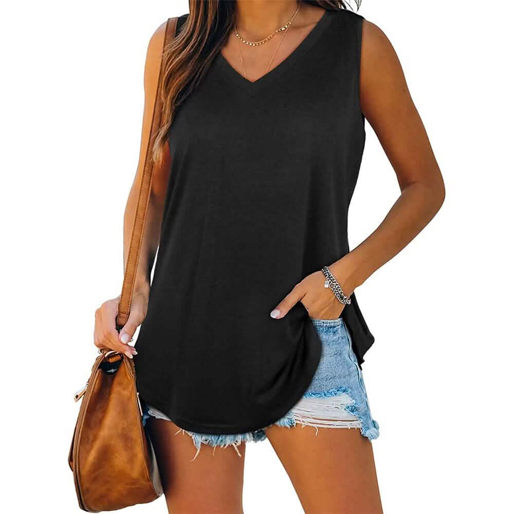 Women's V Neck Tank Top