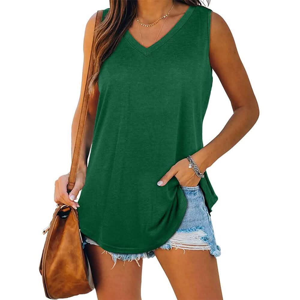 Women's V Neck Tank Top